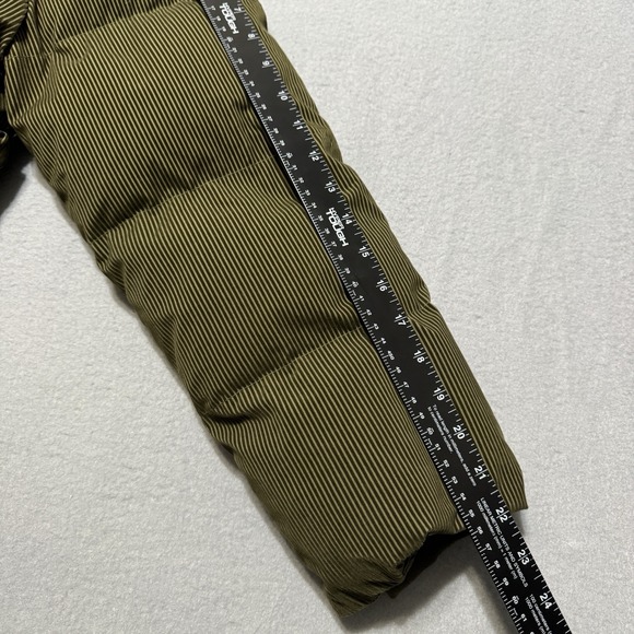 NWT VALABASAS Olive Puffer Jacket Men's M Hooded Streetwear Embroidered Logo - Picture 7 of 13